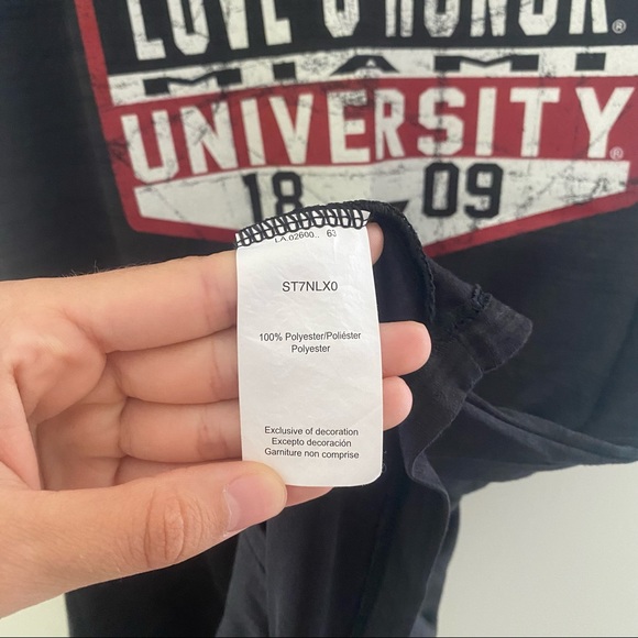 Miami University Love and Honor Short Sleeve Tee Size L - Picture 7 of 7